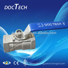 Good quality stainless steel 1 pc ball valve reduced port